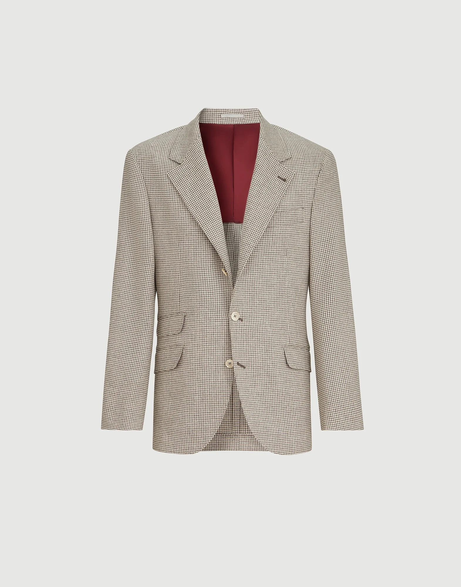 Wool, alpaca and silk houndstooth deconstructed Cavallo blazer - 1