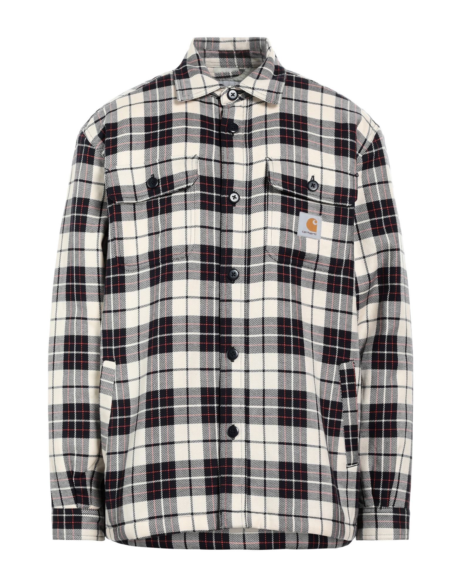 Cream Men's Checked Shirt - 1