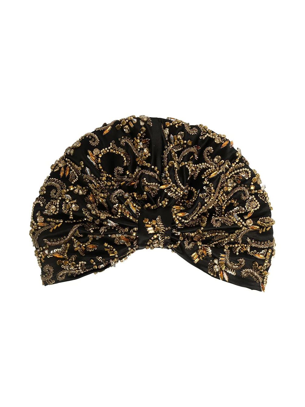 Nadira knot-front wrapped cap - 2