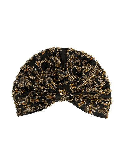 Jennifer Behr Nadira knot-front wrapped cap outlook