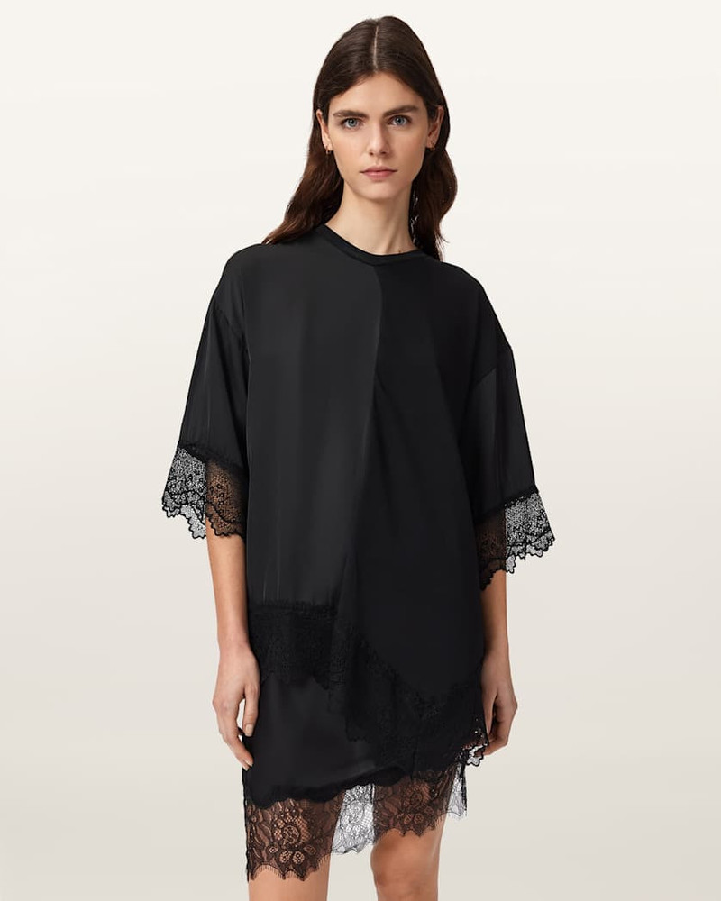 LENNY SHORT SLEEVE LACE T-SHIRT - 1