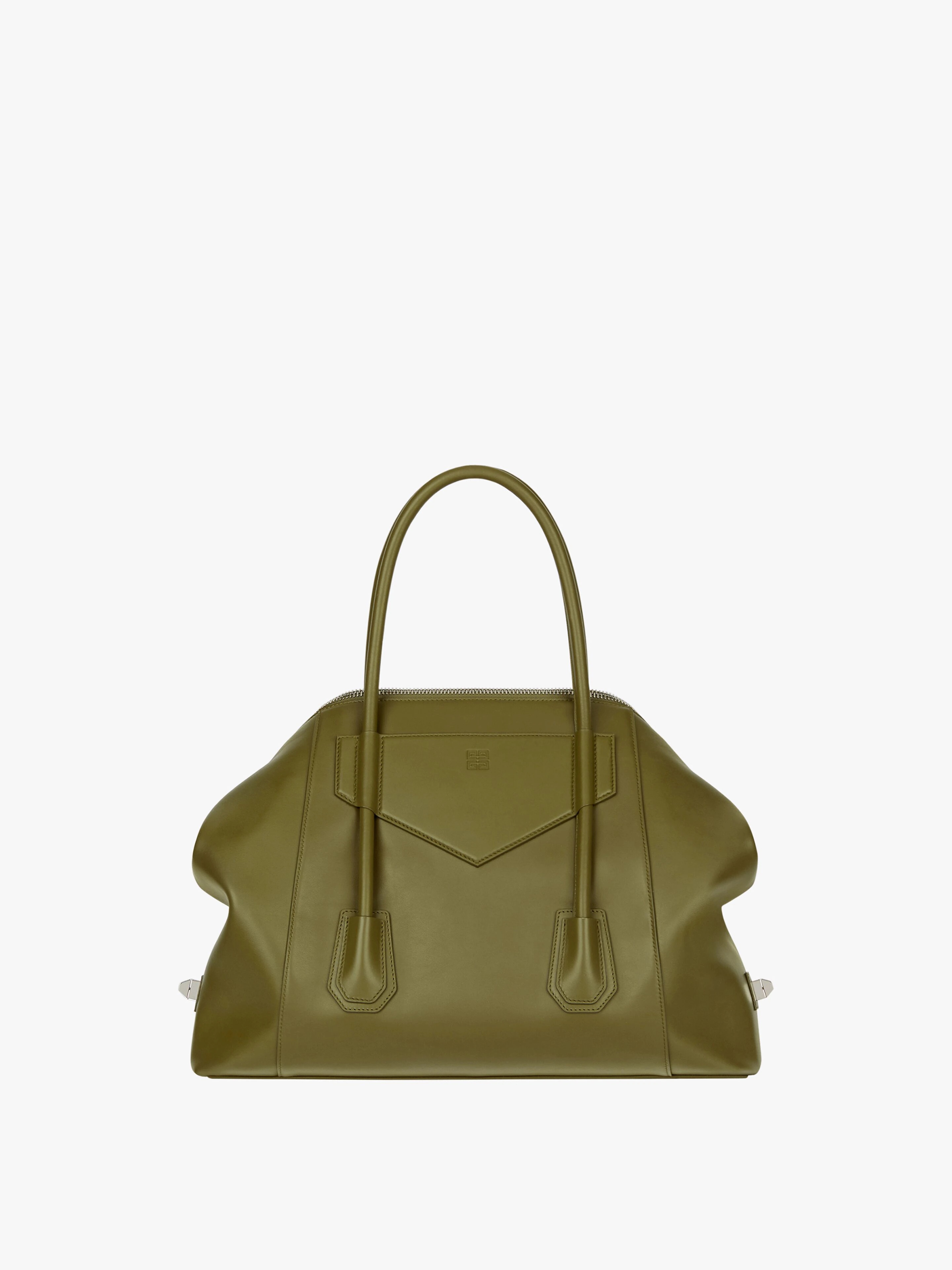 MEDIUM ANTIGONA SOFT LOCK BAG IN SMOOTH LEATHER - 3