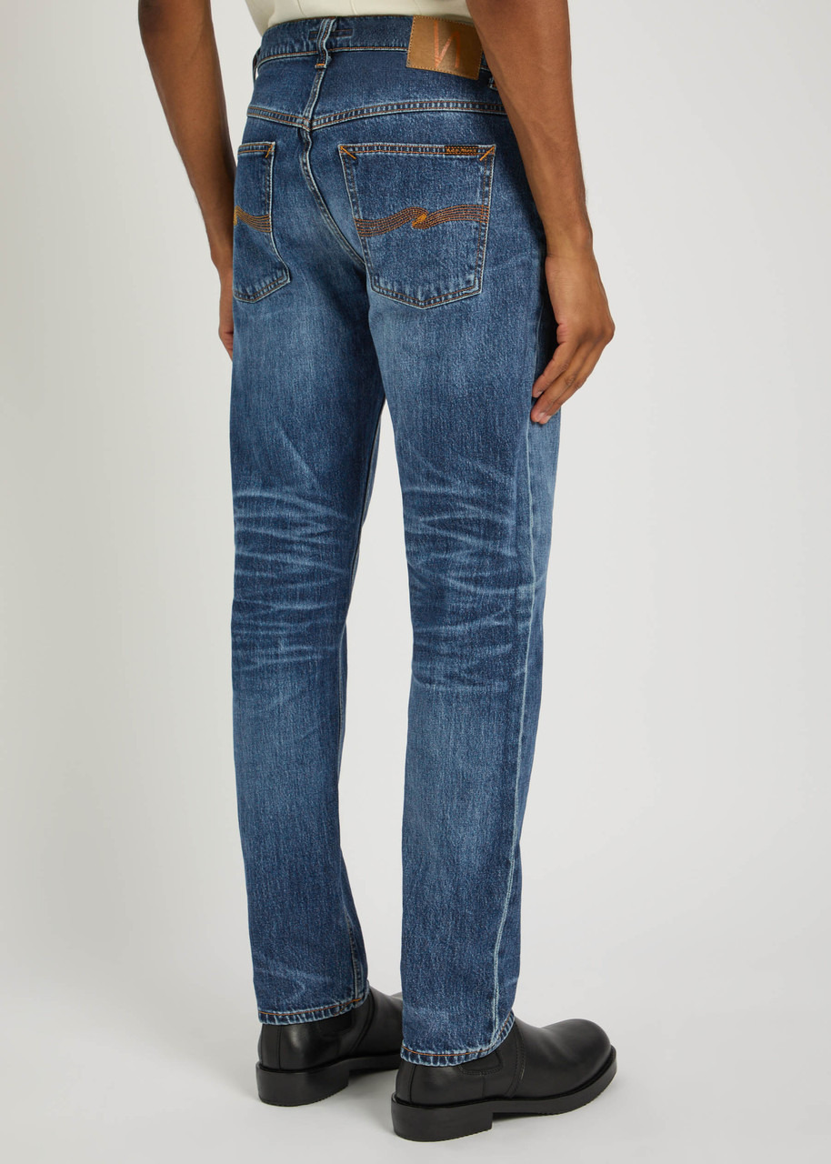 Nudie Jeans Solid Ollie Slim Straight-leg Jeans - 3