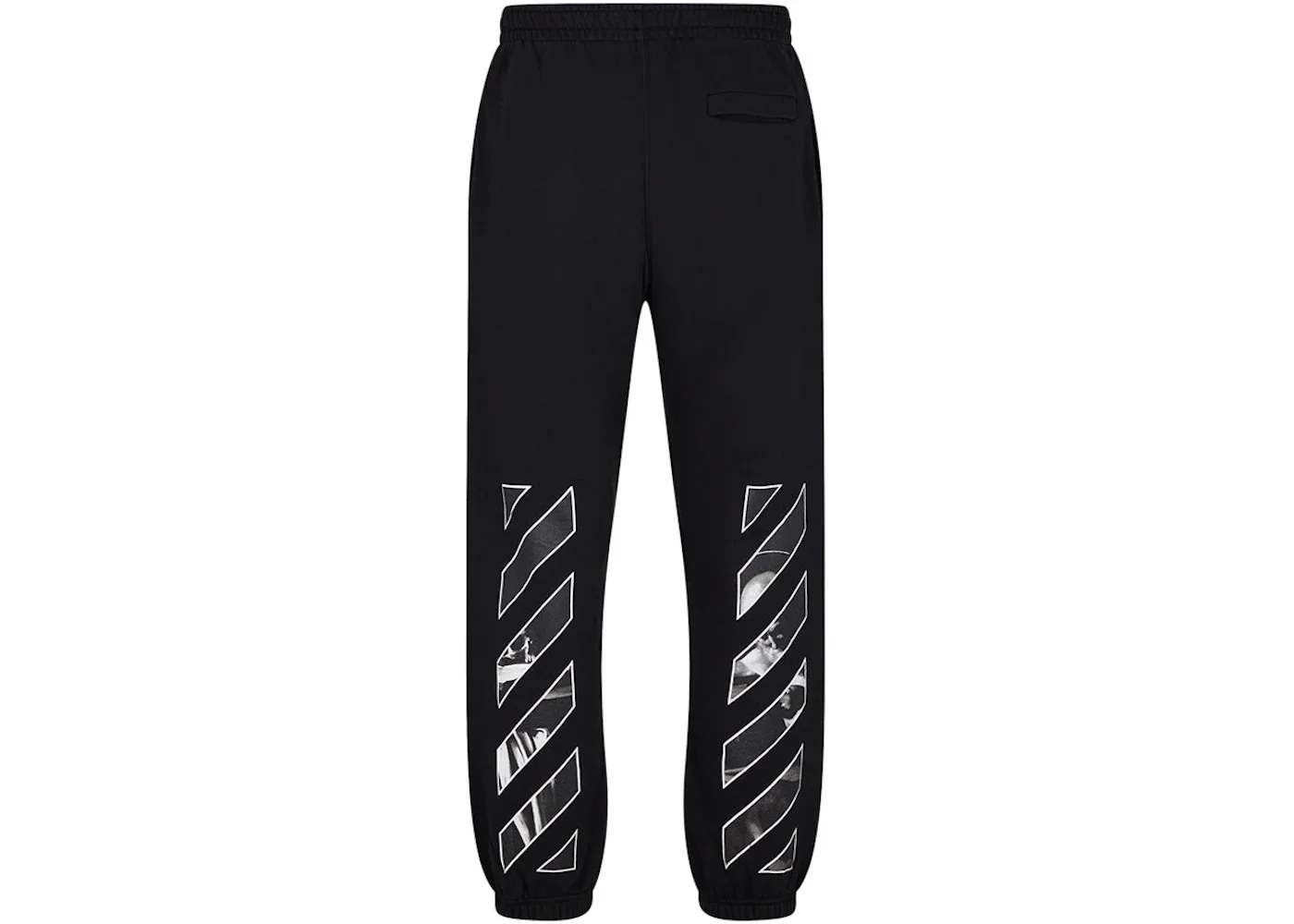 OFF-WHITE Caravaggio Saint Jerome Writing Diag Slim Fit Sweatpants Black/White - 1