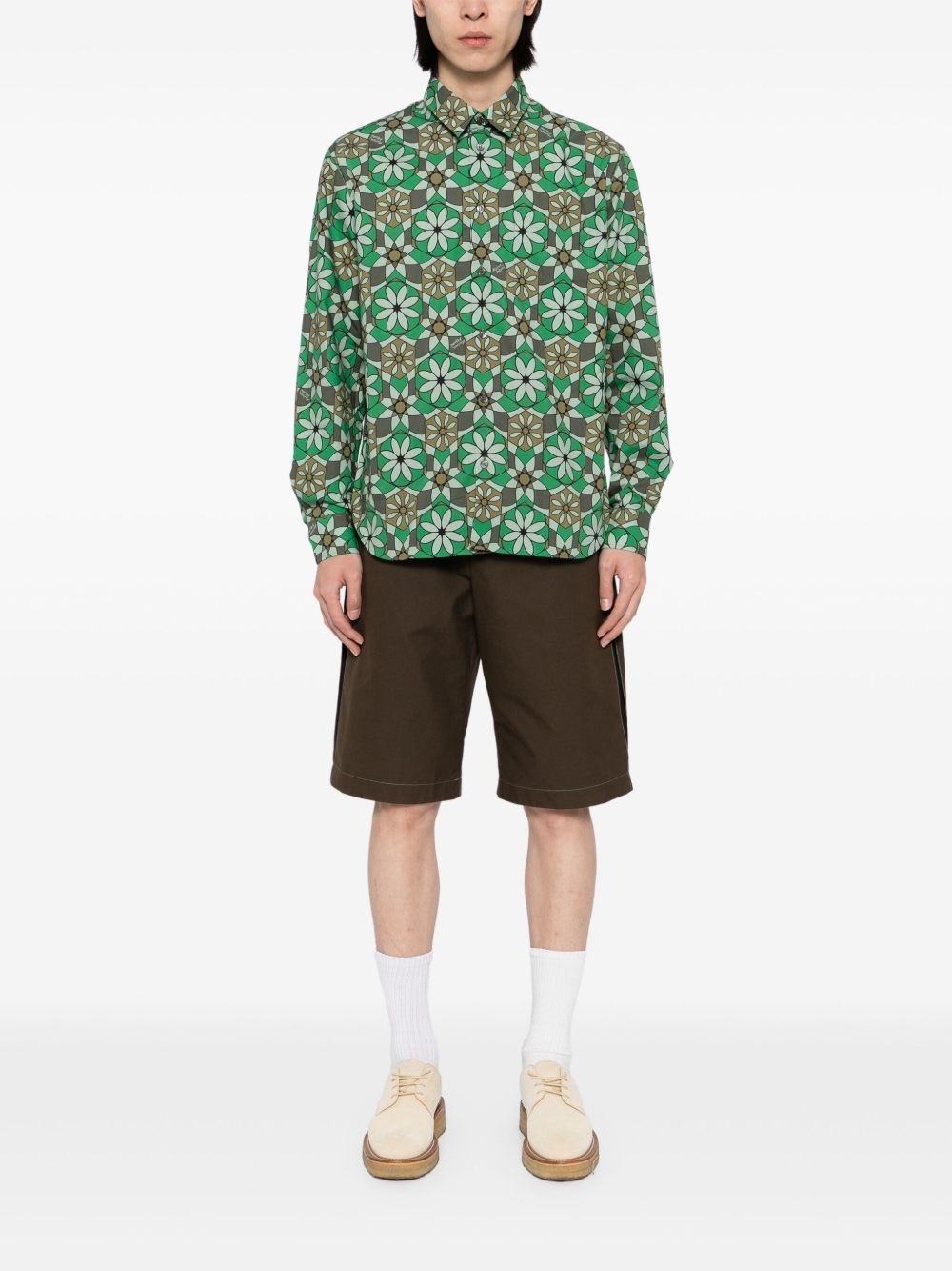floral-print shirt - 2