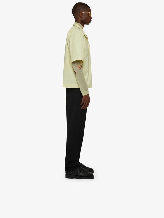 SHIRT IN POPLIN WITH METALLIC DETAILS - 3