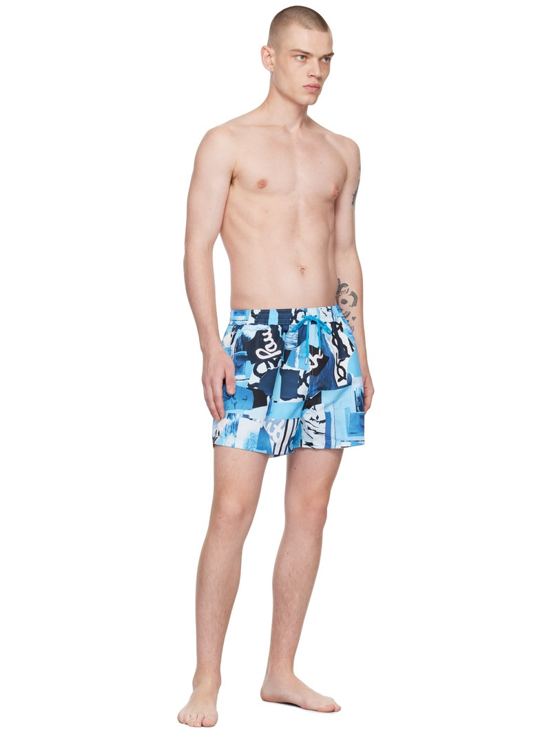 Paul Smith Blue Tropical Floral Swim Shorts outlook