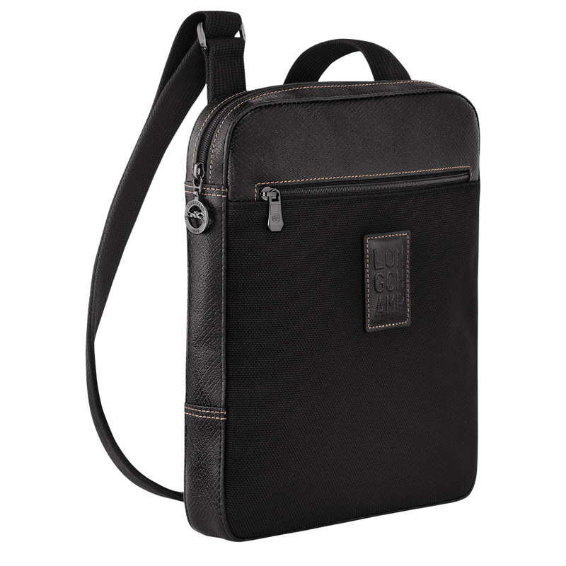 Longchamp Boxford M Crossbody bag Black - Canvas outlook