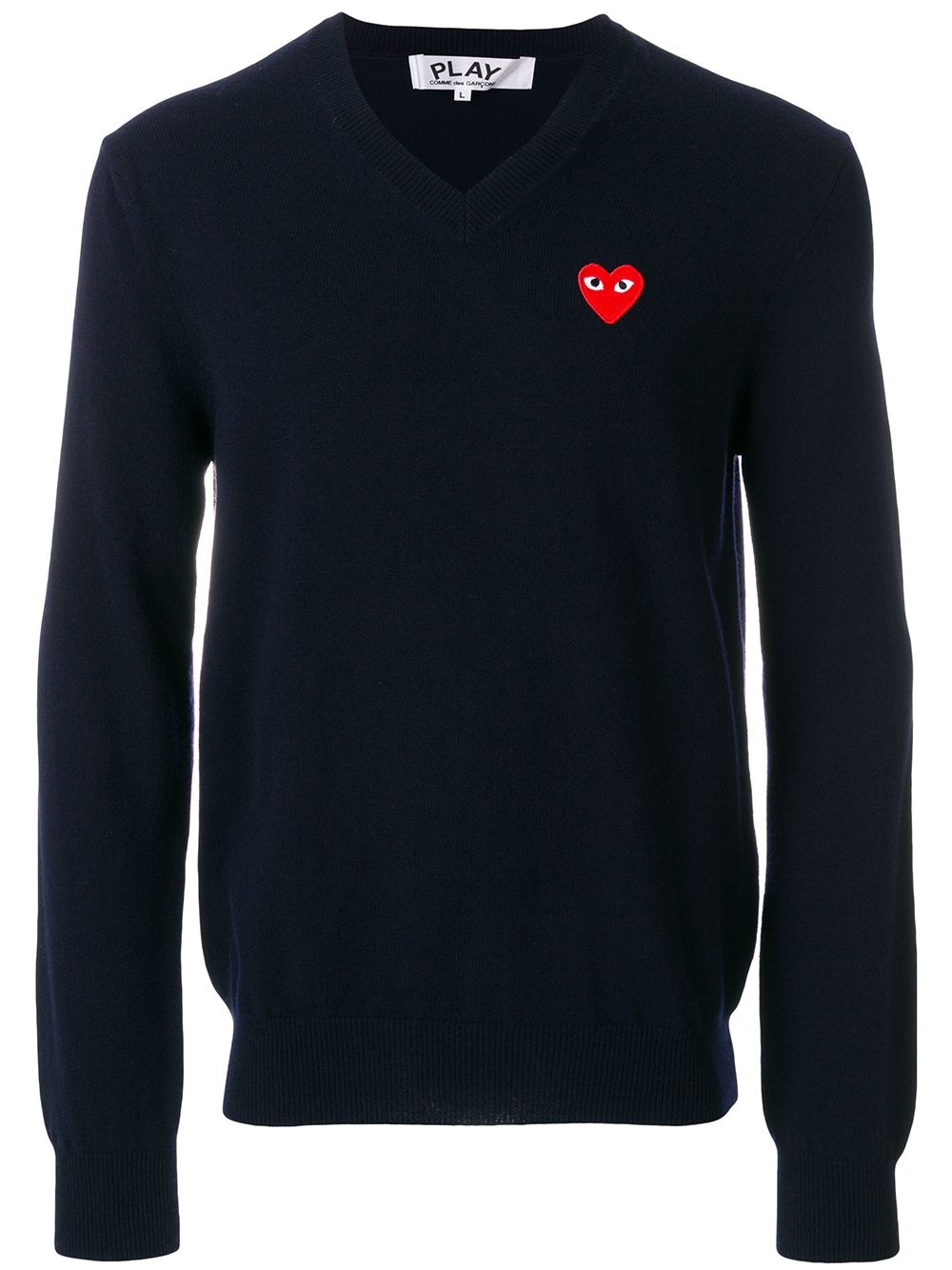 Embroidered heart sweater - 1