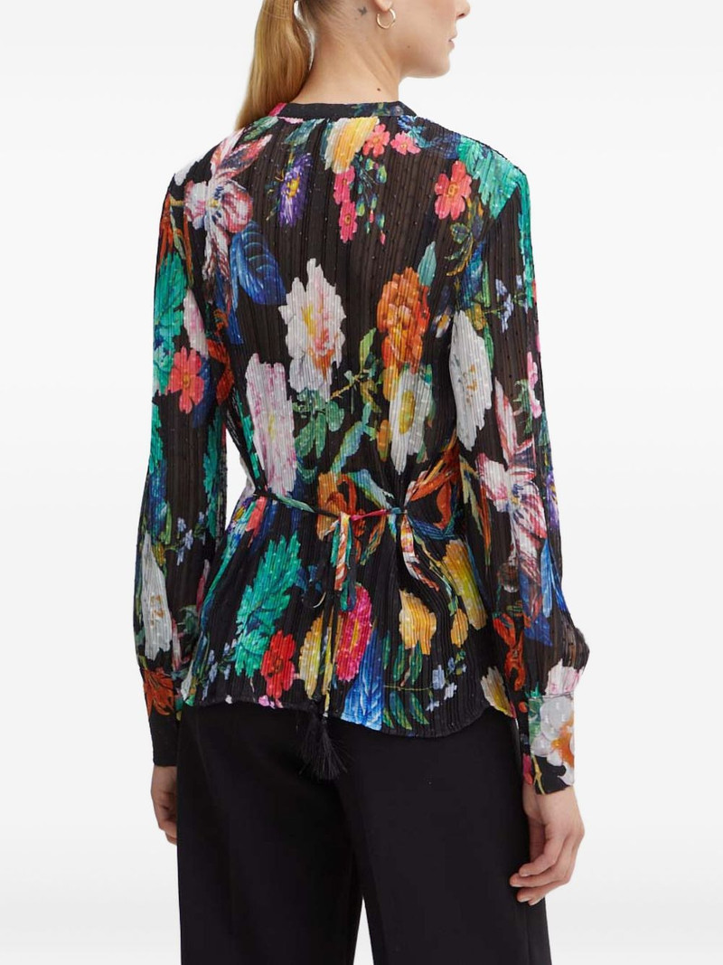 GUESS USA floral-pattern long-sleeve blouse outlook