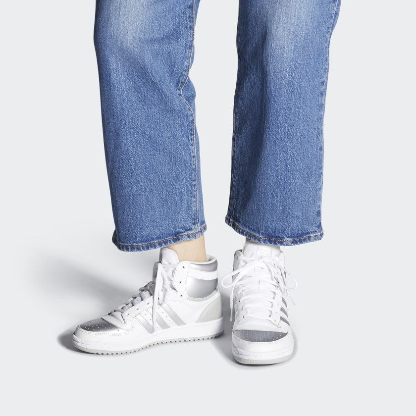 (WMNS) adidas Top Ten Hi 'Silver Toe' FX8524 - 7