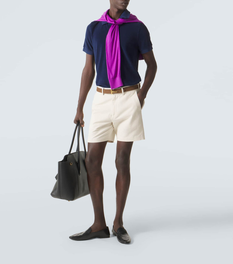 TOM FORD Cotton-blend terry polo shirt outlook