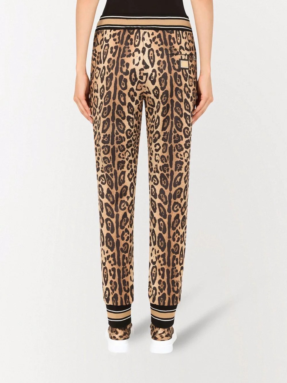 leopard-print track pants - 4