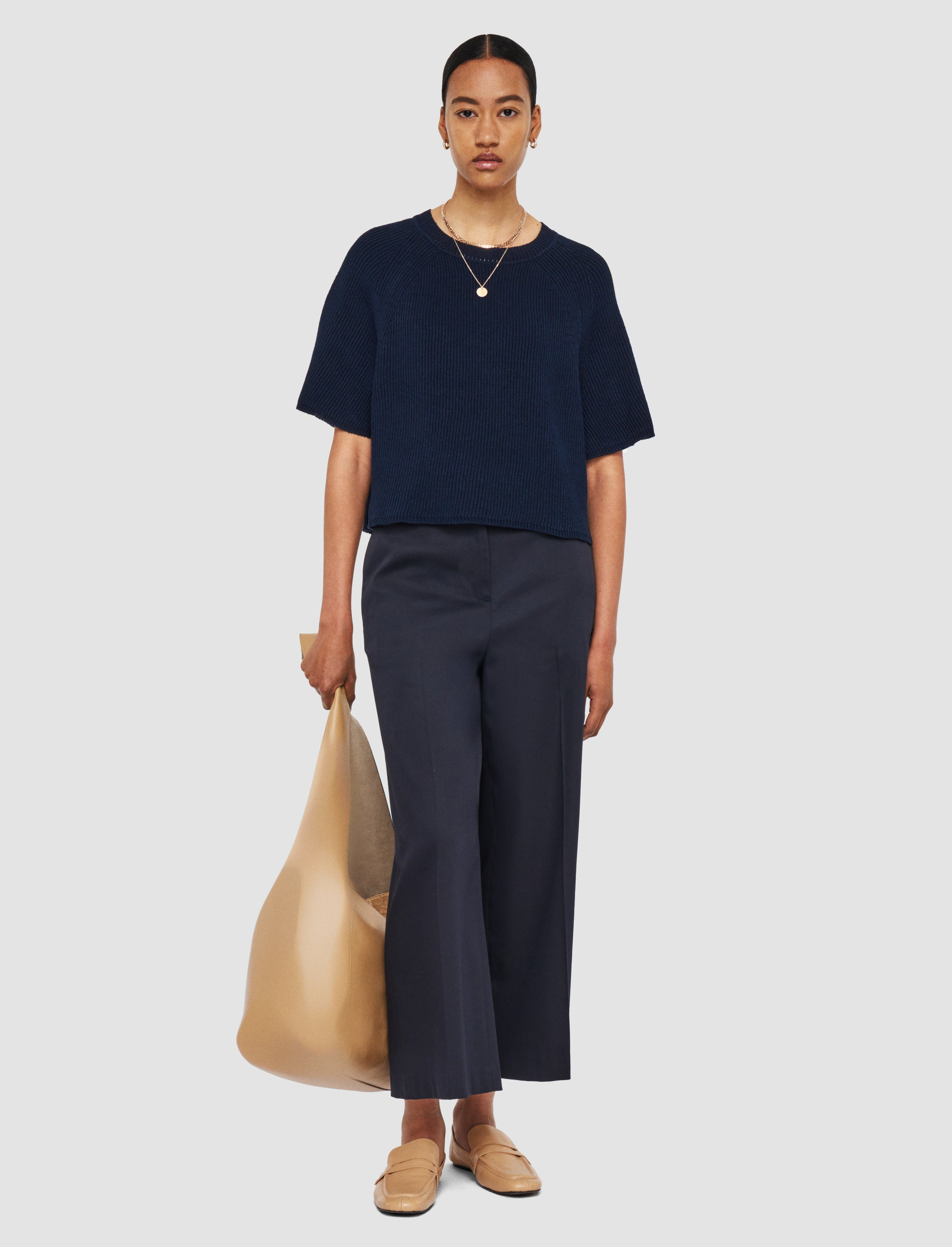 Linen Blend Knit Top - 2