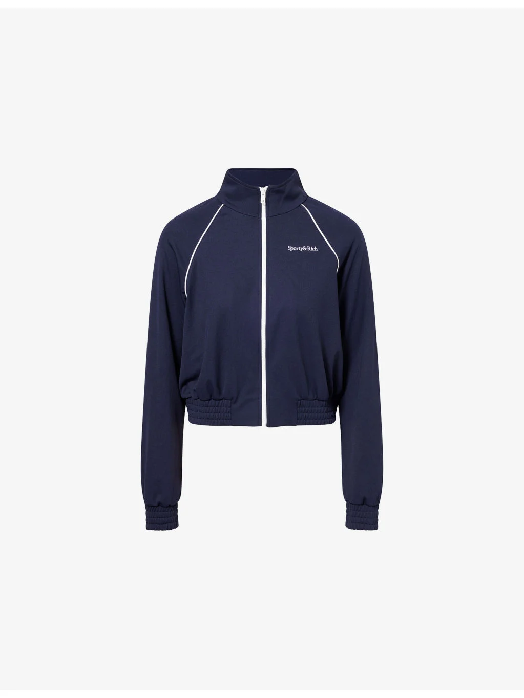 Serif-Logo Retro Stretch-Jersey Track Jacket - 1