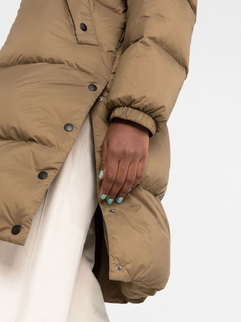 fur-trim padded coat - 3