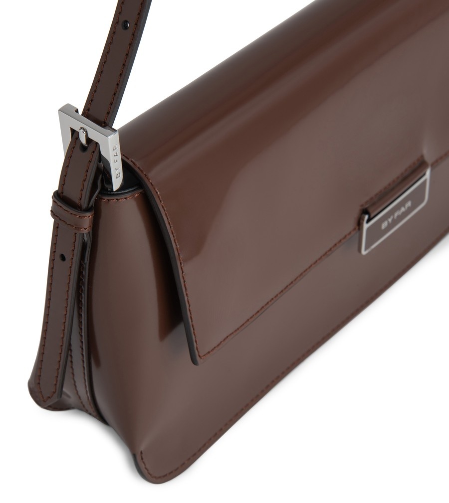 Tilda Semi Patent Leather Shoulder Bag - 5