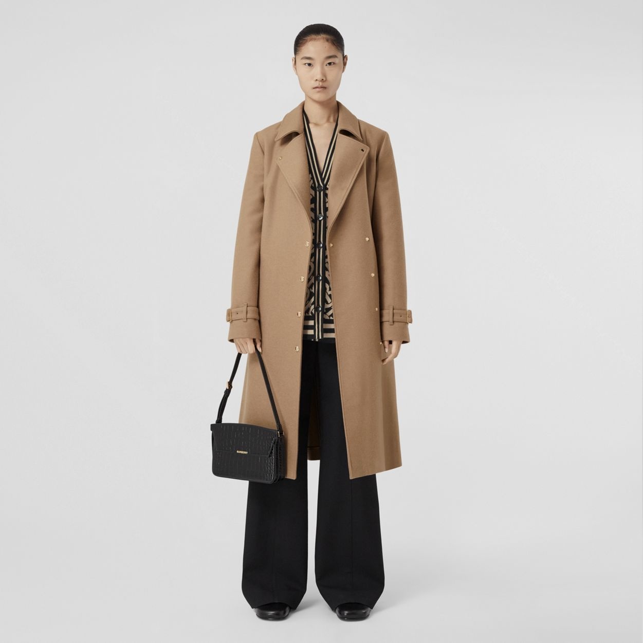 Wool Cashmere Tailored Coat - 2