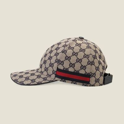 GUCCI Original GG canvas baseball hat with Web outlook