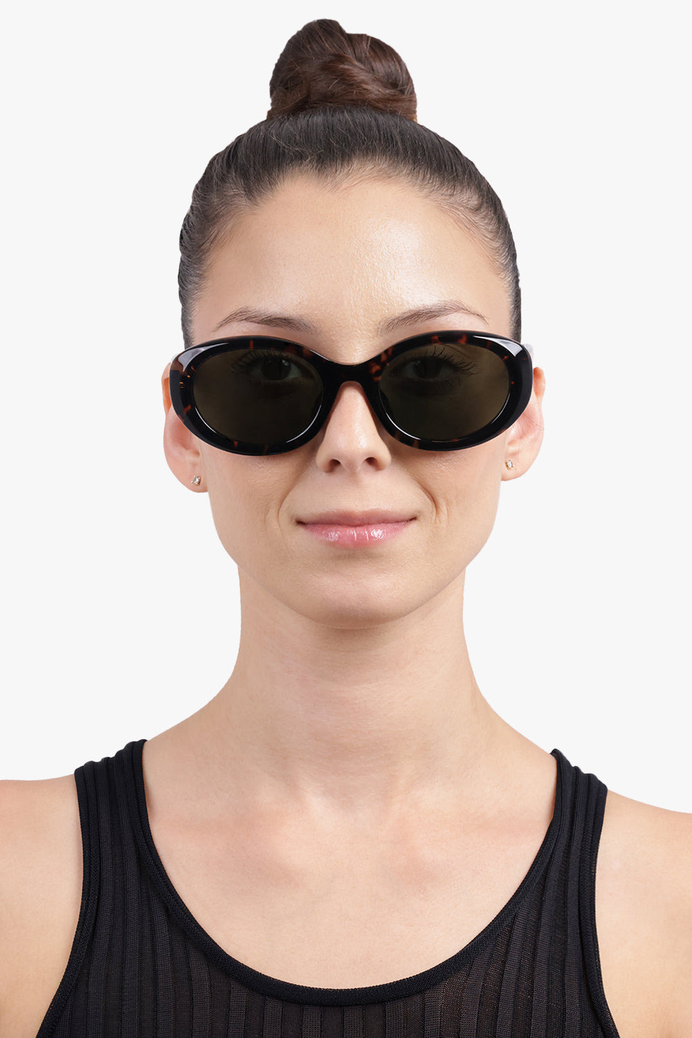 CH0323SK OVAL SUNGLASSES | HAVANA/GREEN - 4