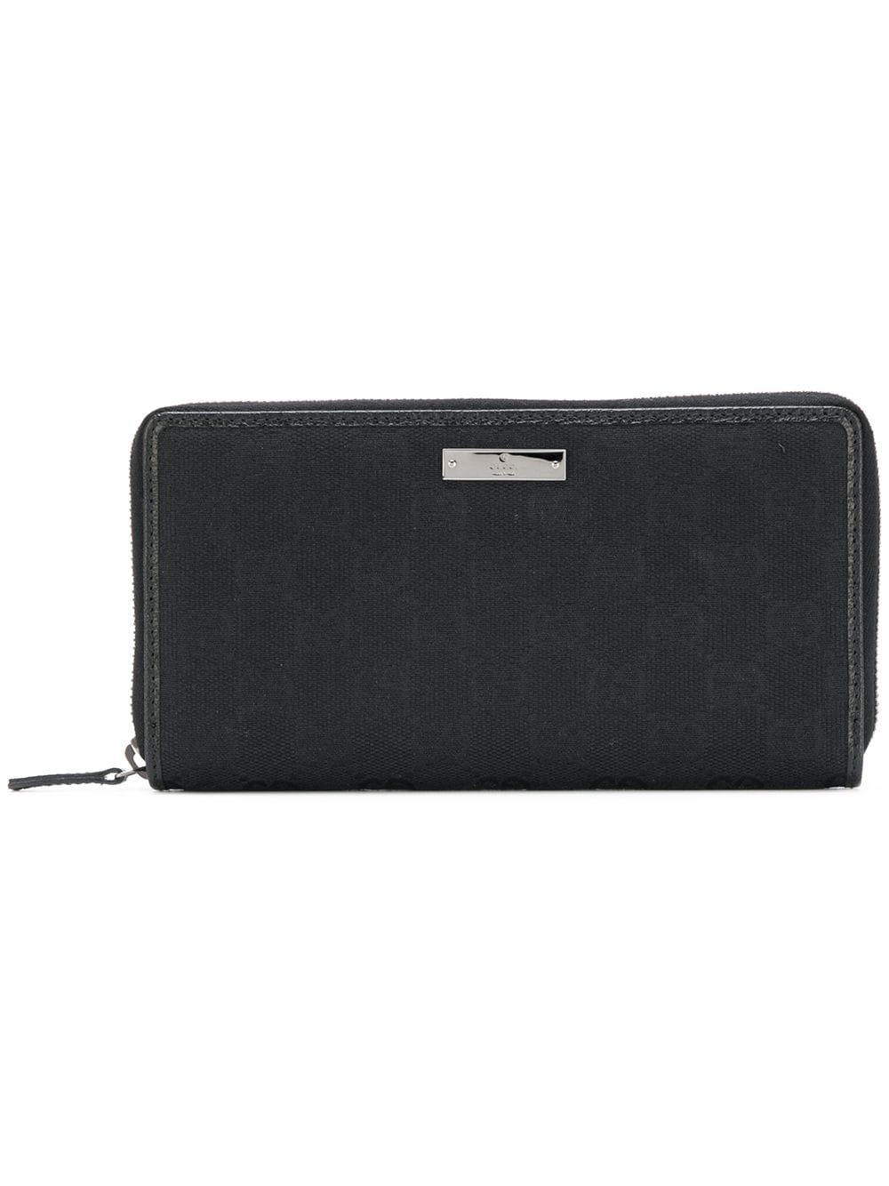 logo plaque zip wallet - 1