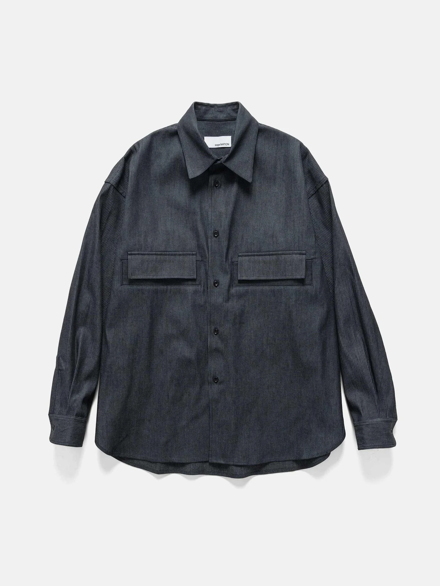 Flap Shirt Indigo Stripe - 1