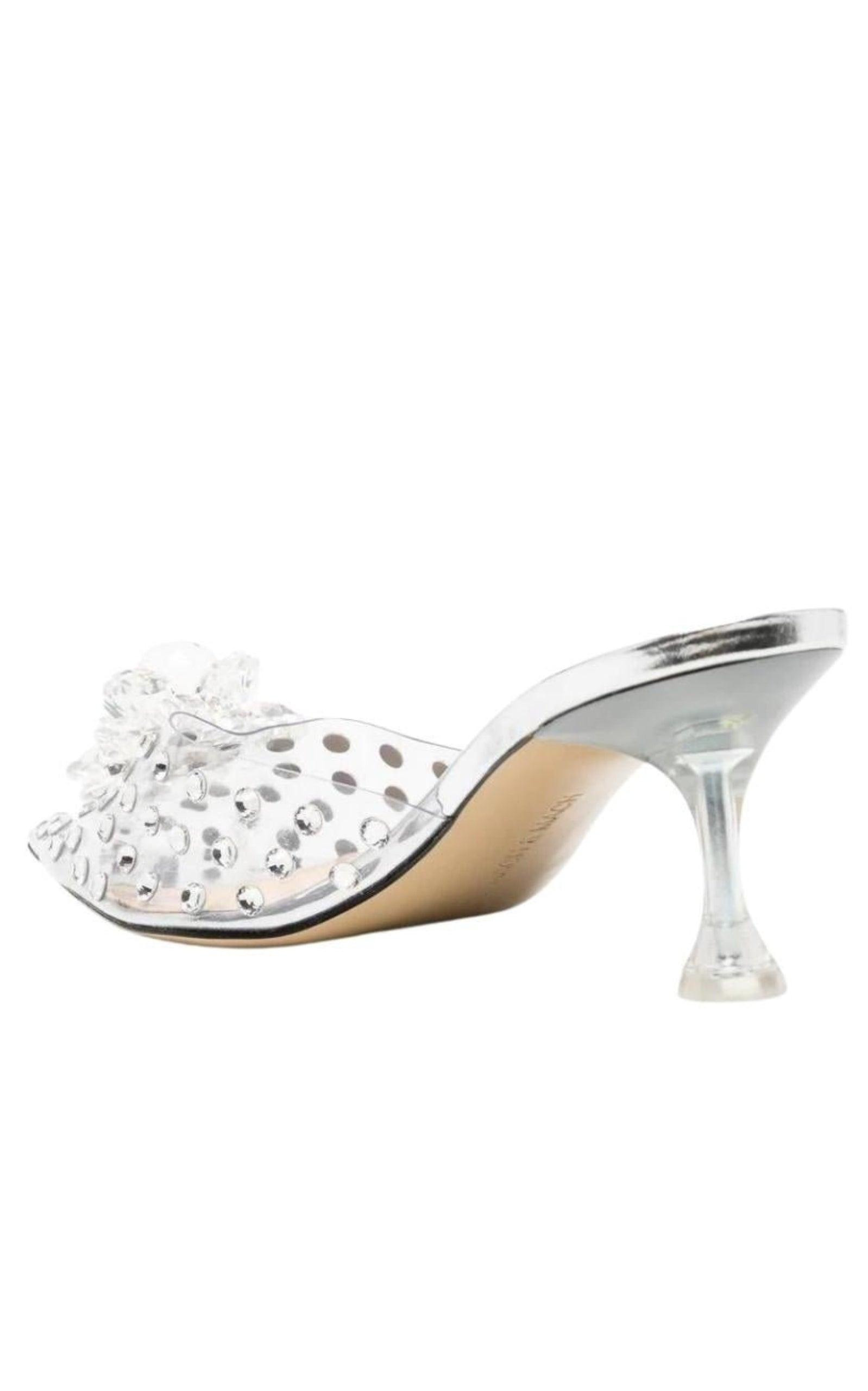 Little Crystal Glass Mules - 4