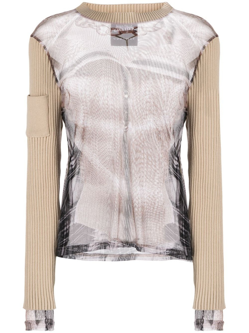 x Jean Paul Gaultier Trompe L'Oeil top 1