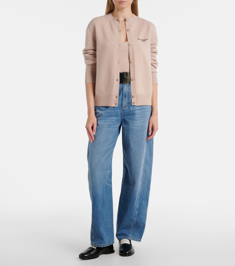 Givenchy Cropped wool and cashmere cardigan outlook