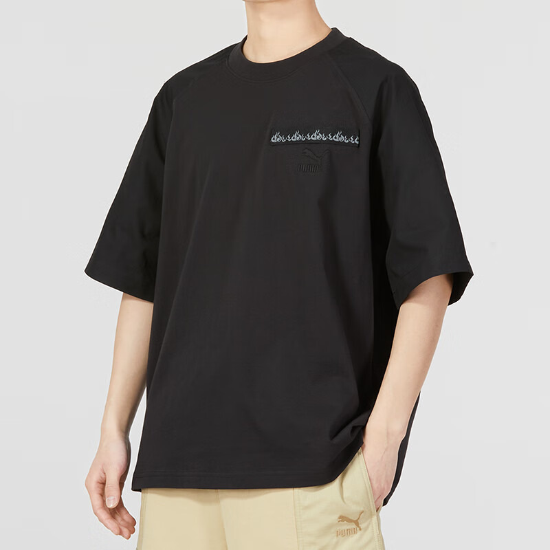 PUMA SS23 Graphic T-Shirt 'Black' 621928-01 - 3