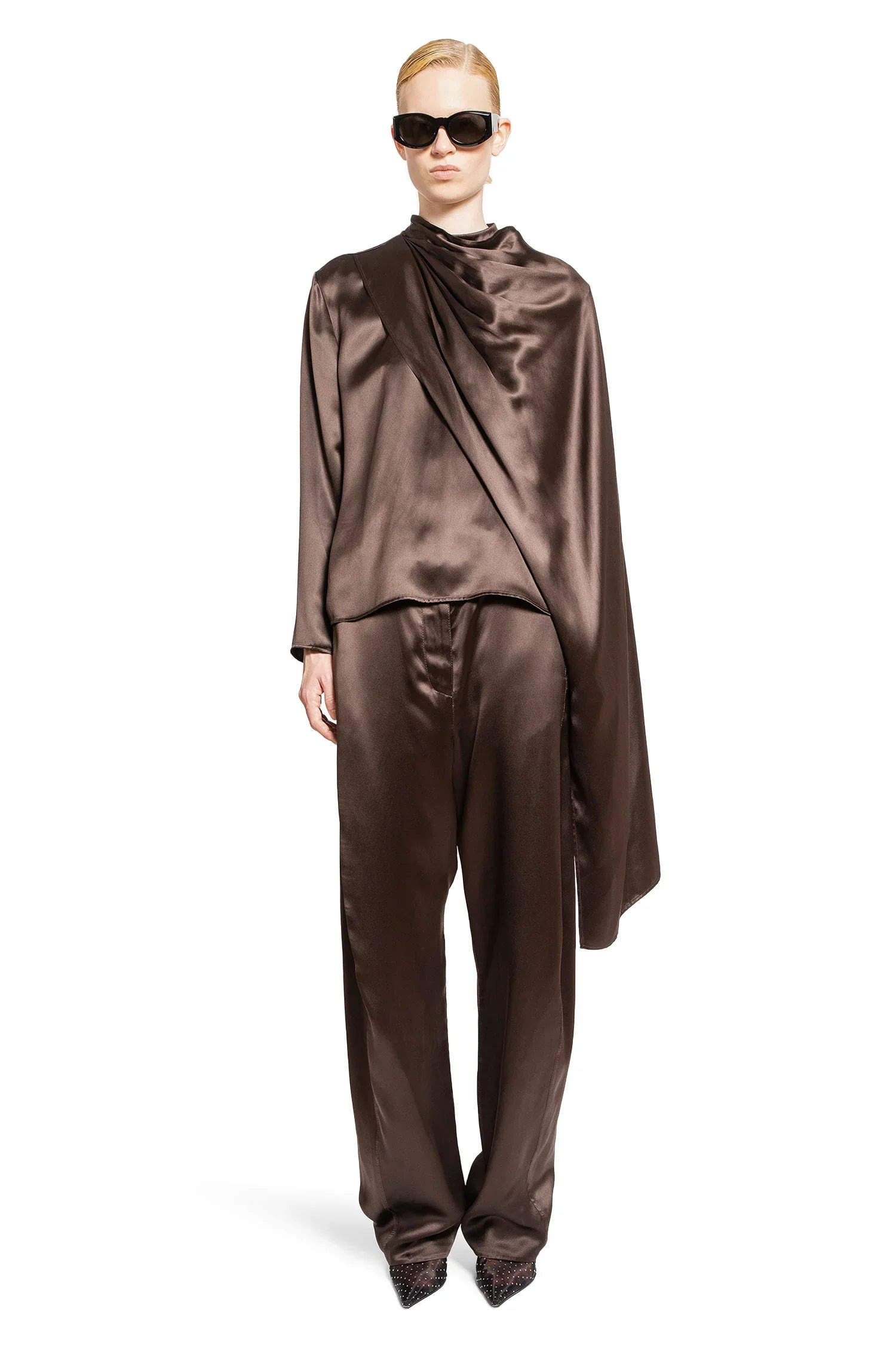 Draped-Silk-Blouse - 2