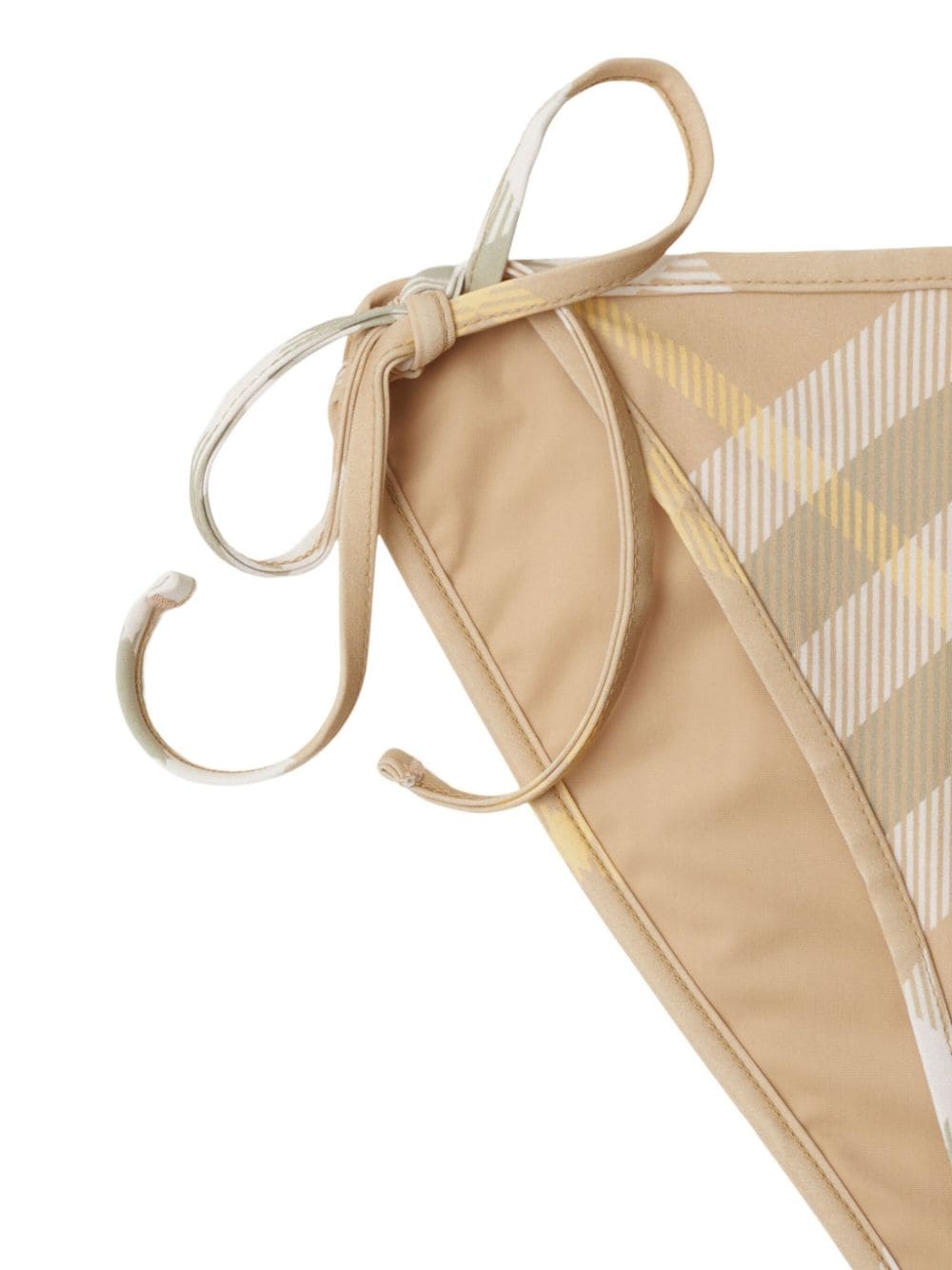 checked side-tie bikini bottoms - 3