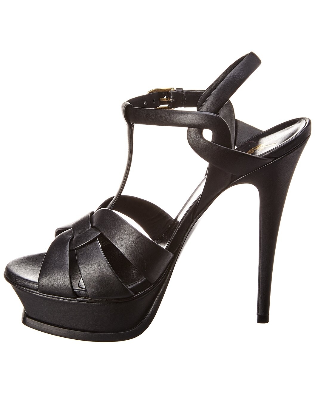 Saint Laurent Tribute 105 Leather Platform Sandal - 2