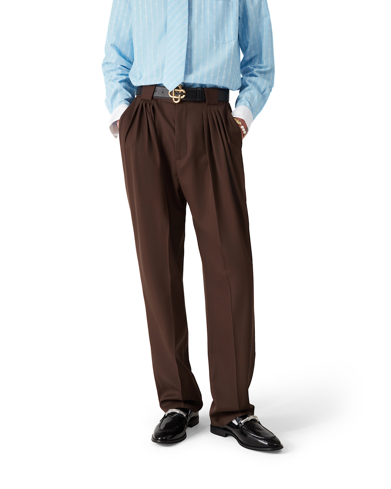 Wool Five Pleat Trousers | Casablanca Paris - 4