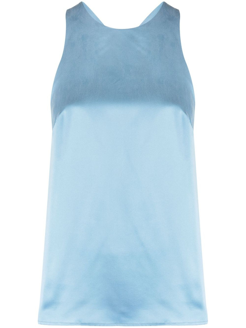 halterneck silk tank top 1