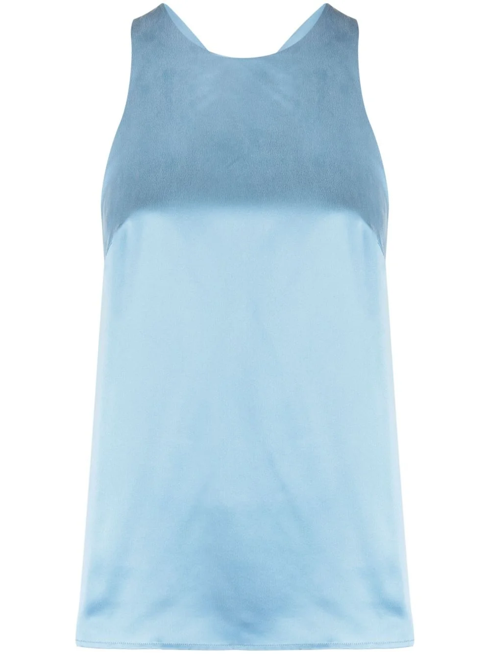 halterneck silk tank top - 1