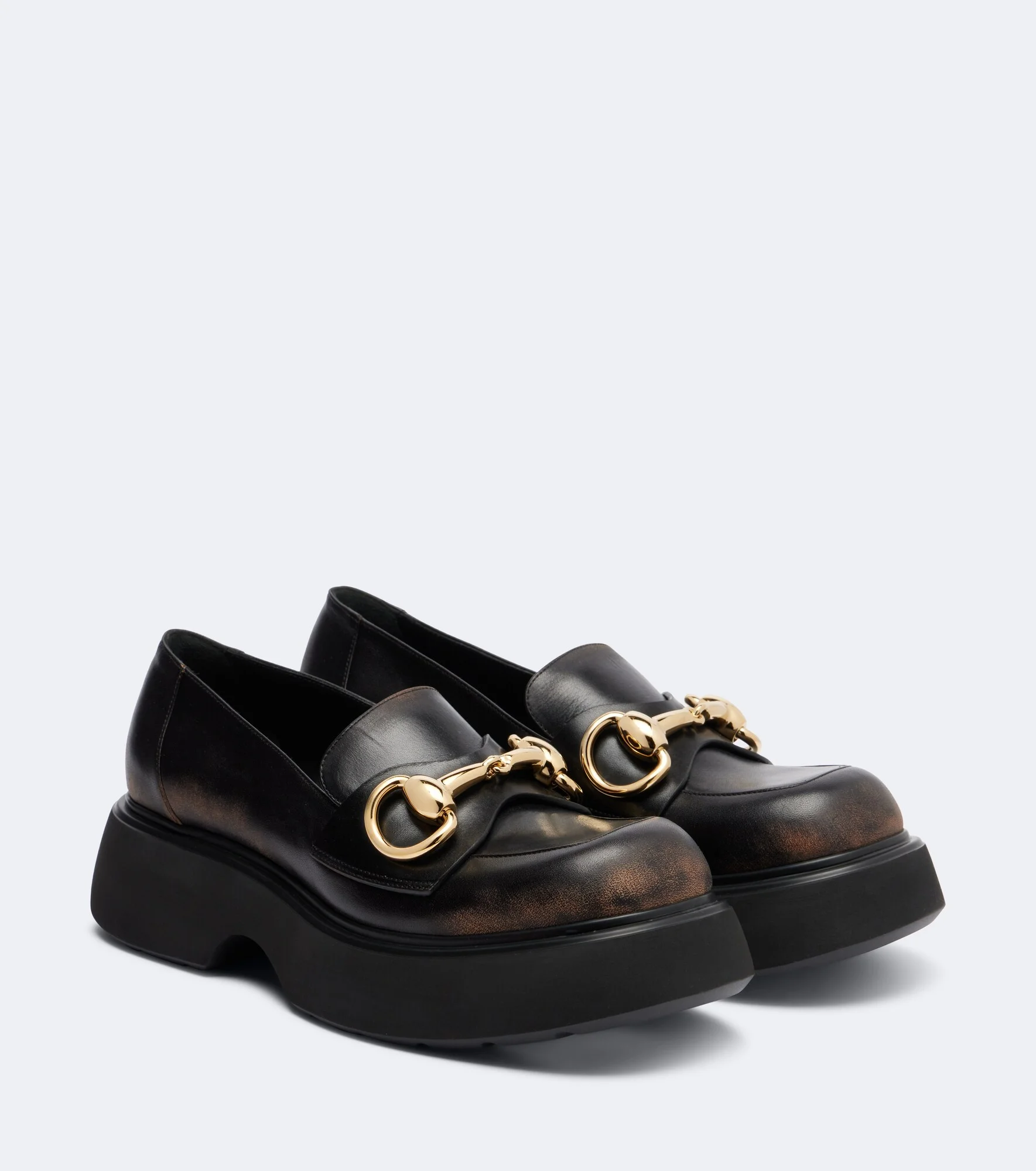 Horsebit leather loafers - 1