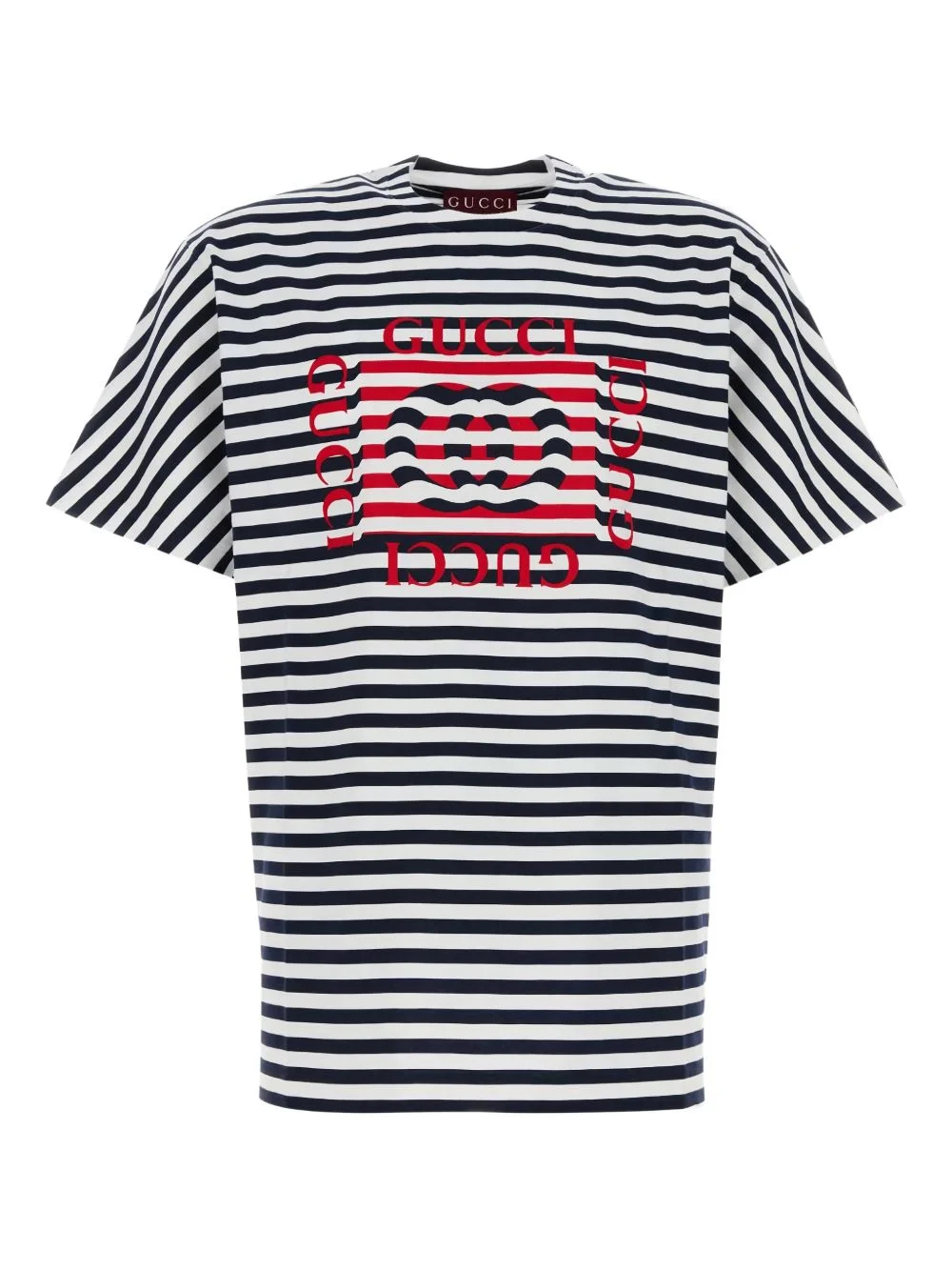 striped cotton T-shirt - 1