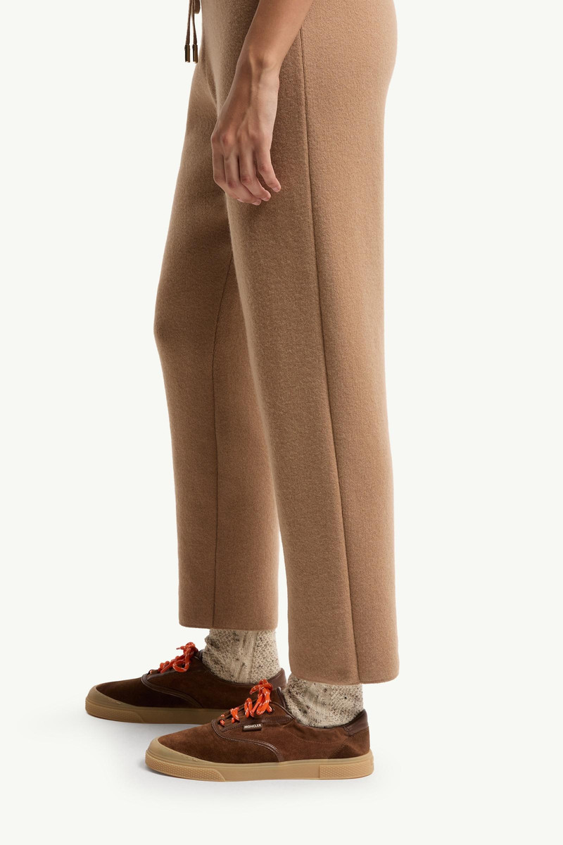 Wool & Cashmere Blend Cropped Jogging Pants 3