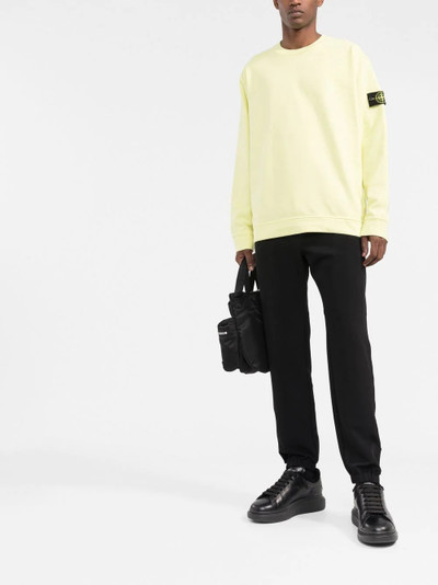 Stone Island Compass-patch cotton sweatshirt outlook