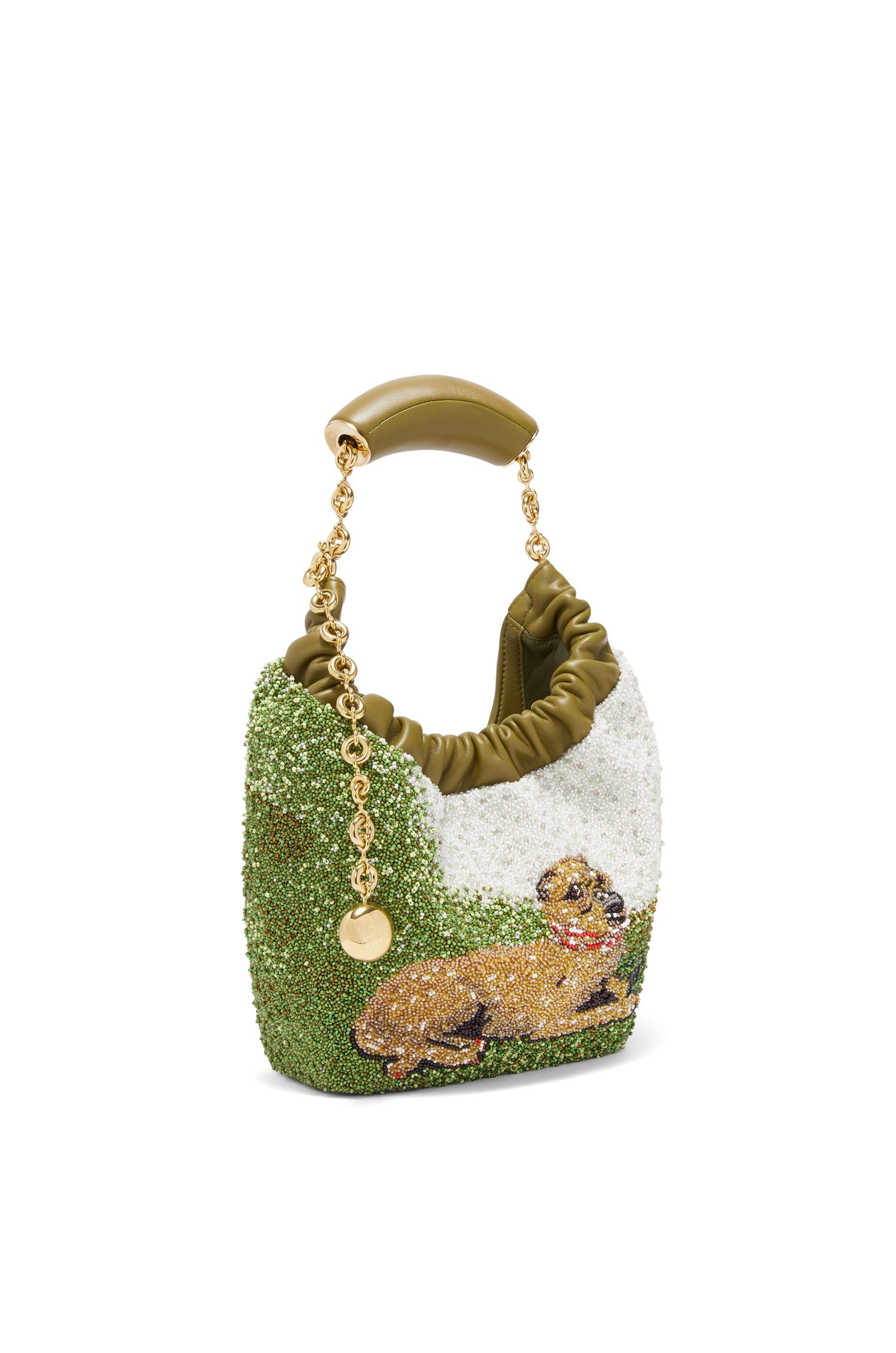 Mini Squeeze bag in beaded leather - 5