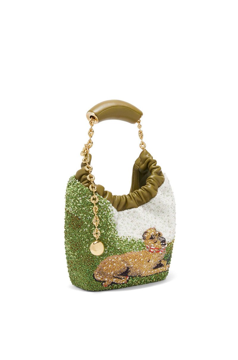 Mini Squeeze bag in beaded leather 5