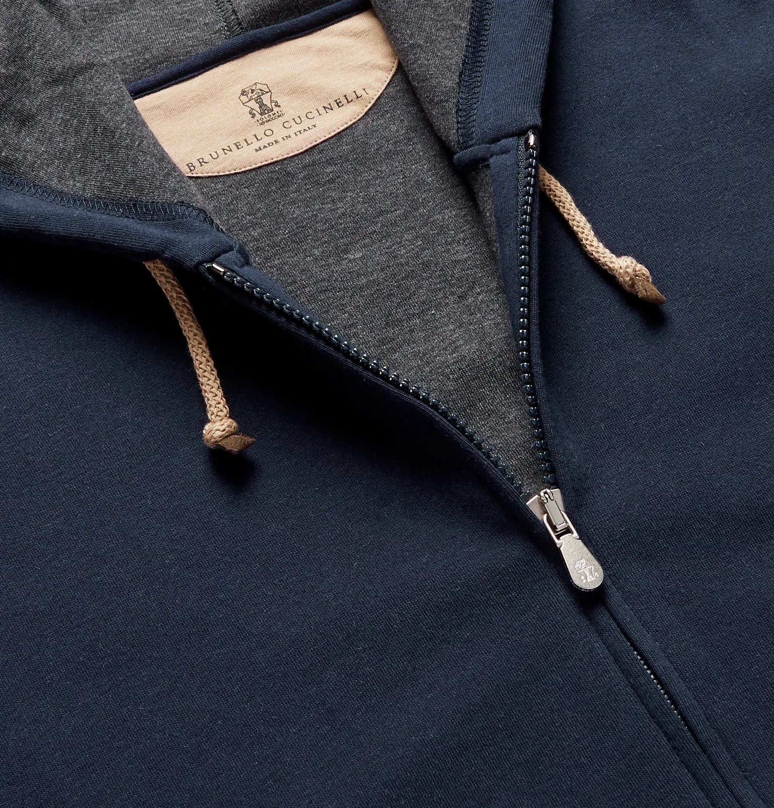 Double-Faced Cotton-Blend Jersey Zip-Up Hoodie - 5