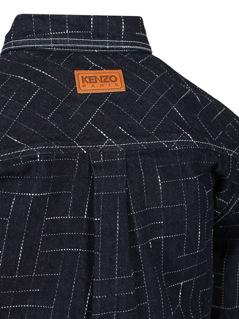 Kenzo Weave Casual Shirt Shirts Blue - 5