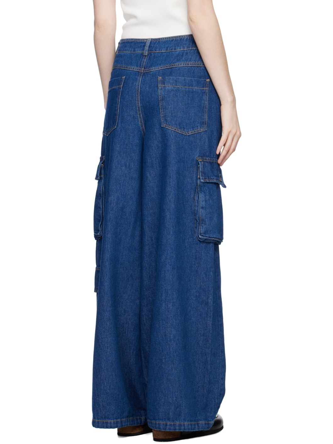 【関税込み】The Frankie Shop ブルー Hailey ジーンズ The Frankie Shop Blue Hailey Jeans | REVERSIBLE