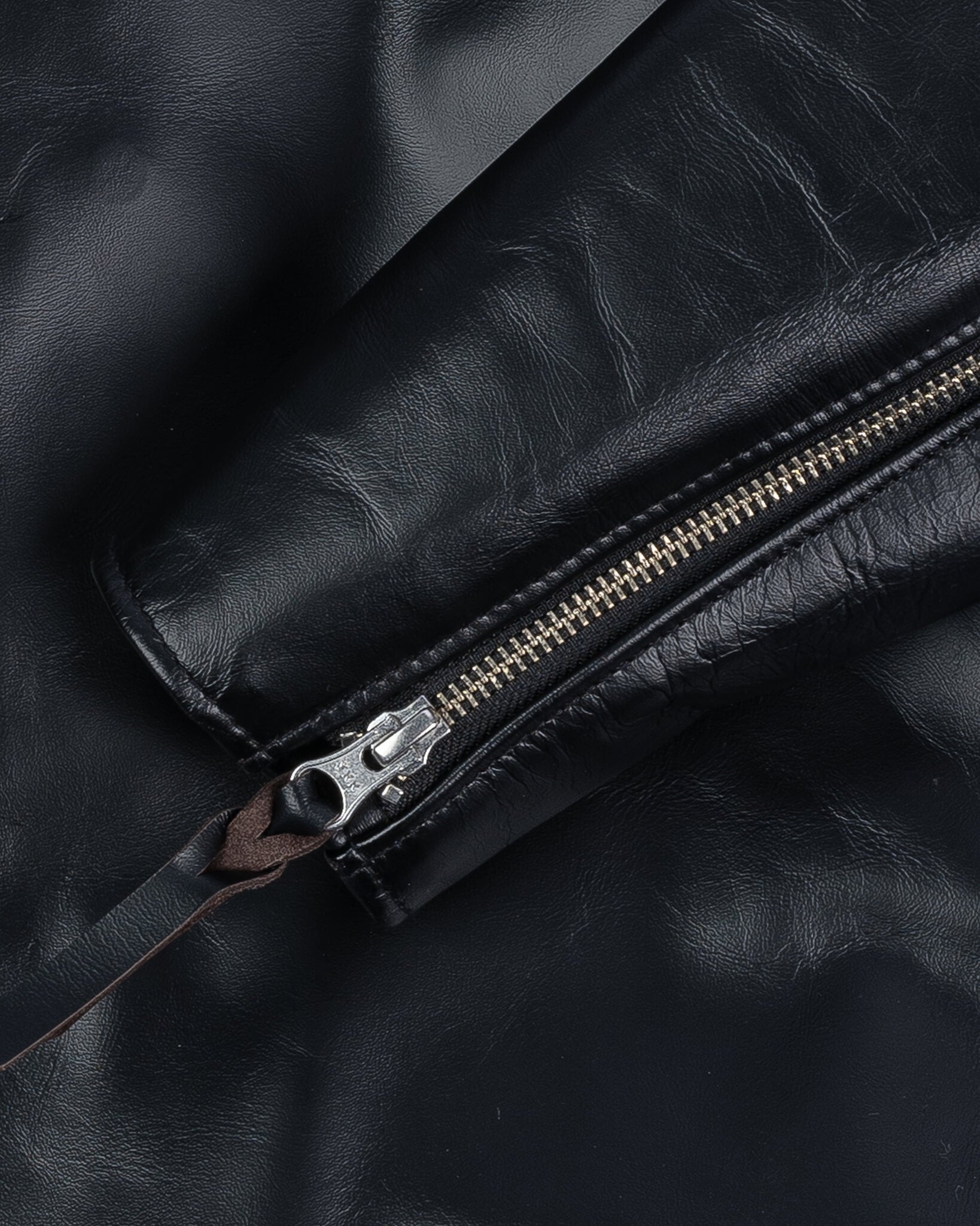IHJ-35-BLK Japanese Horsehide Rider’s Jacket - Black (Tea-Core Dyed) - 12