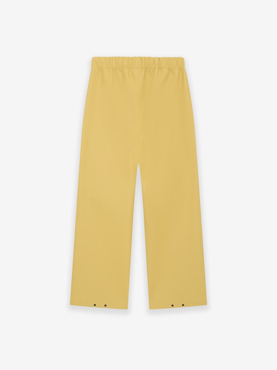 Rubberized Knee Pleat Wide Leg Pant - 2