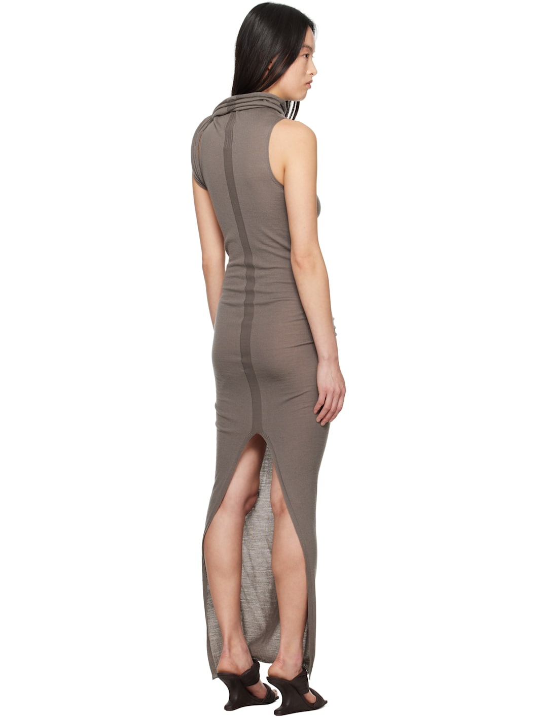 Gray Hollywood Banded T Maxi Dress - 3