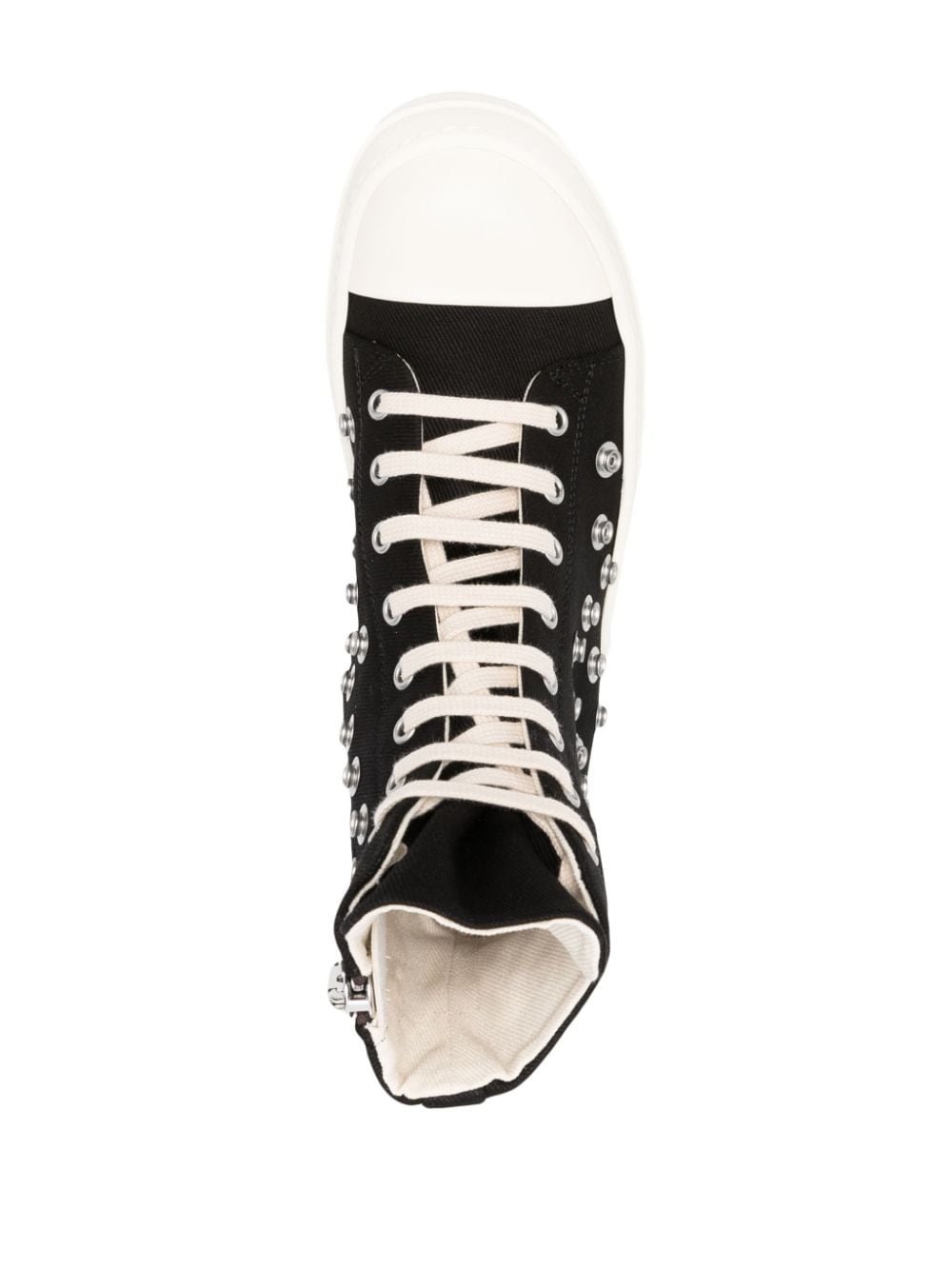 rubber-toecap  hi-top sneakers - 4