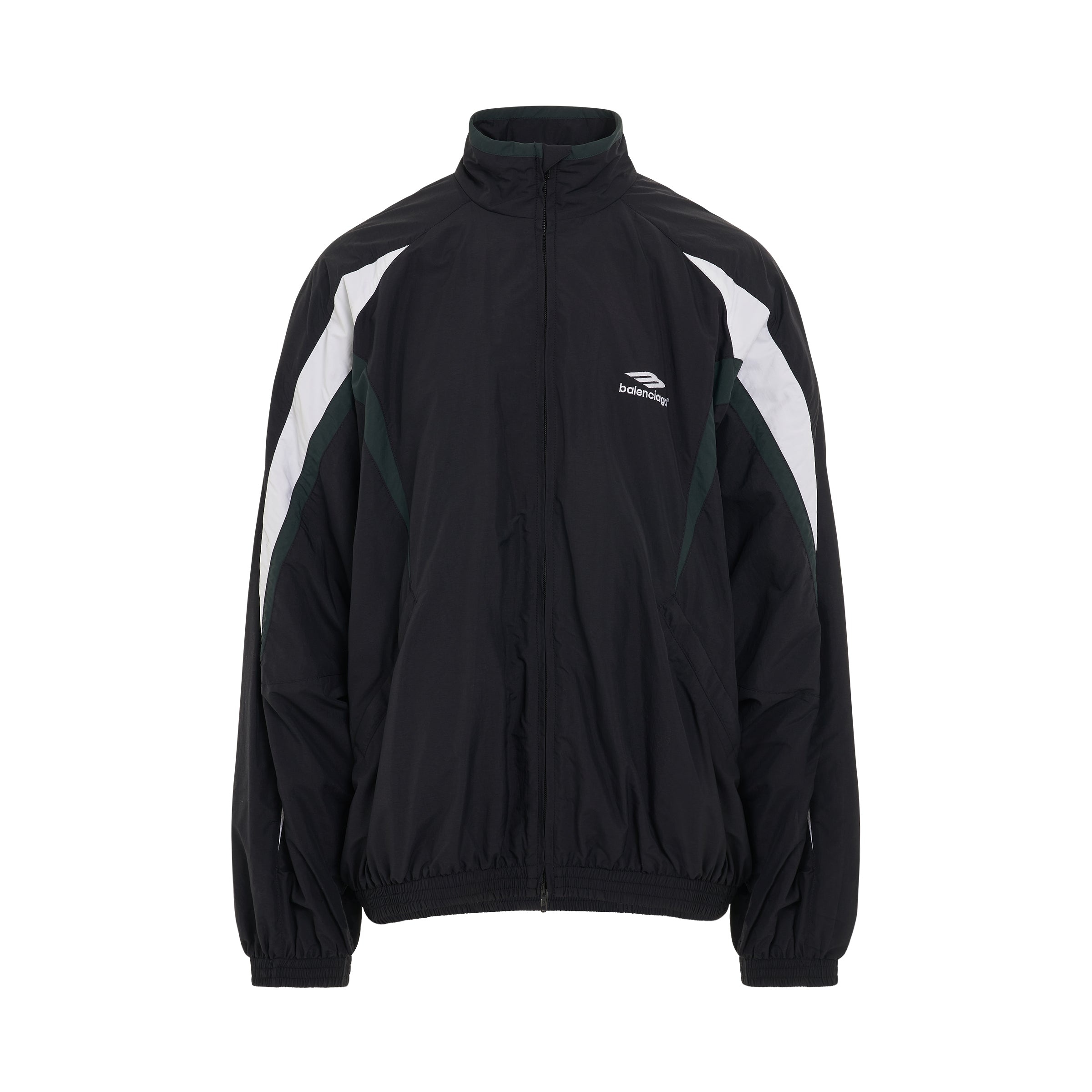 Logo Track Suit Jacket in Black - 1